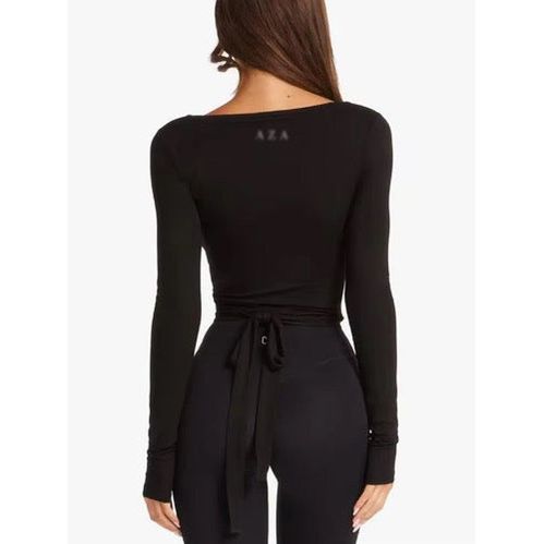 AZA Wrap Top - Black