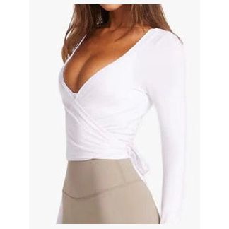 AZA Wrap Top - White